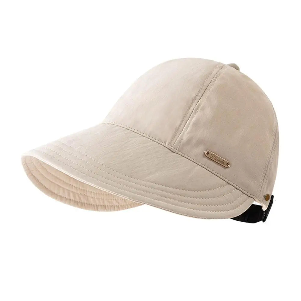 Women's Sun‑Protection Baseball Cap Big Brim Can Wear Face‑Covering Foldable Quick-dry Fisherman Cap Beach Outdoor UV‑Resistant