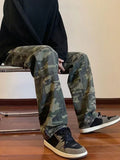 Jeans for Men Spliced Cargo Male Cowboy Pants Camouflage Trousers Punk Straight Xs Y 2k Vintage New in Retro 2025 Trend Baggy