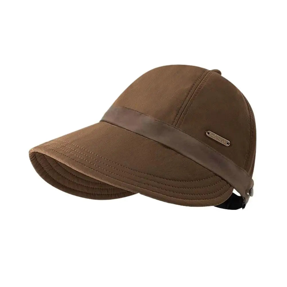 Women's Sun‑Protection Baseball Cap Big Brim Can Wear Face‑Covering Foldable Quick-dry Fisherman Cap Beach Outdoor UV‑Resistant