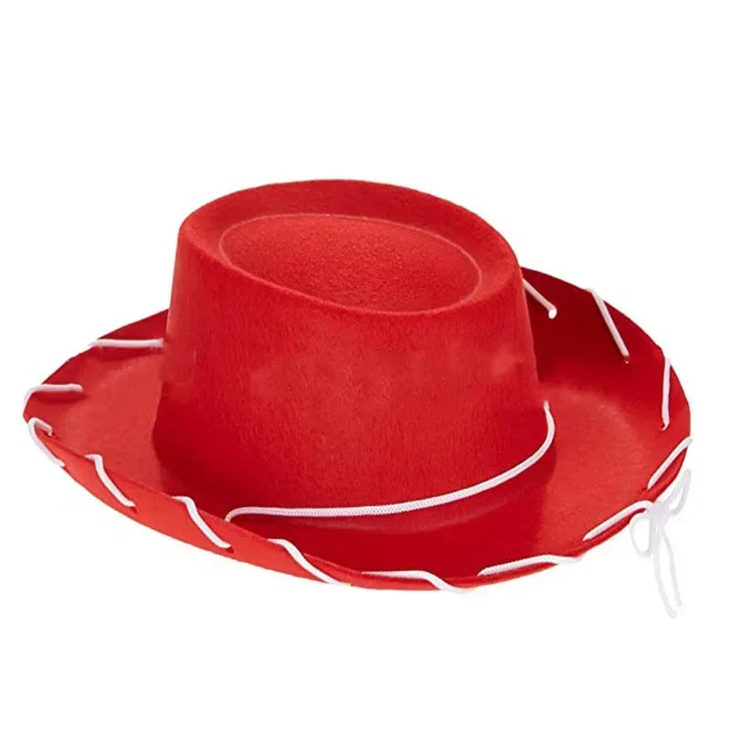 1PC Children's Cowboy Hat Halloween Carnival Party COSPLAY Stereotypes Hat Men's Large Brim Decorative Bowler Hat