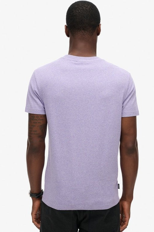 Superdry Organic Cotton Essential Small Logo T-Shirt Iris Purple Marl