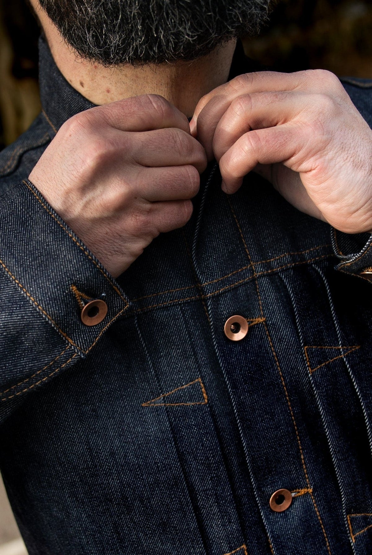 FD Type l Denim Jacket. 12oz Collect Co Japanese Red Line Selvedge Denim
